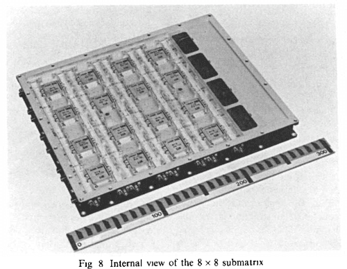 Figure 8 From Onboard Large scale Monolithic IC Switch Matrix For 