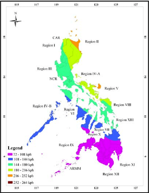 Figure 28 from DEVELOPMENT OF A REGIONAL MAP OF EXTREME WIND SPEEDS IN THE PHILIPPINES